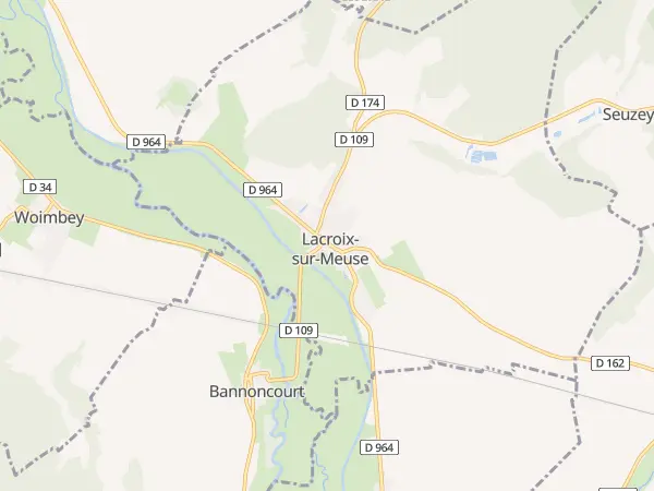 Plan de Lacroix-sur-Meuse