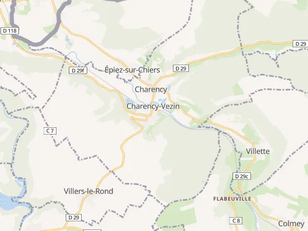 Plan de Charency-Vezin