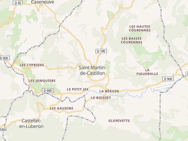 Plan de Saint-Martin-de-Castillon