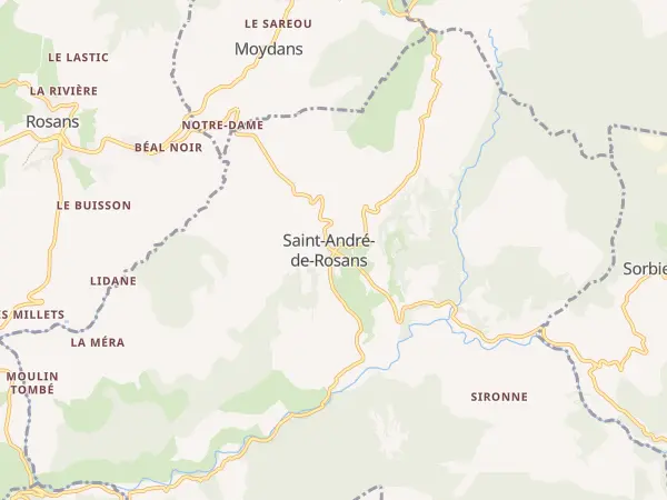 Plan de Saint-André-de-Rosans