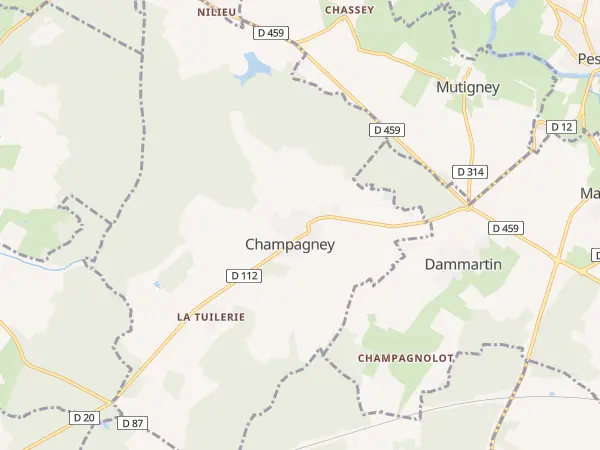 Plan de Champagney