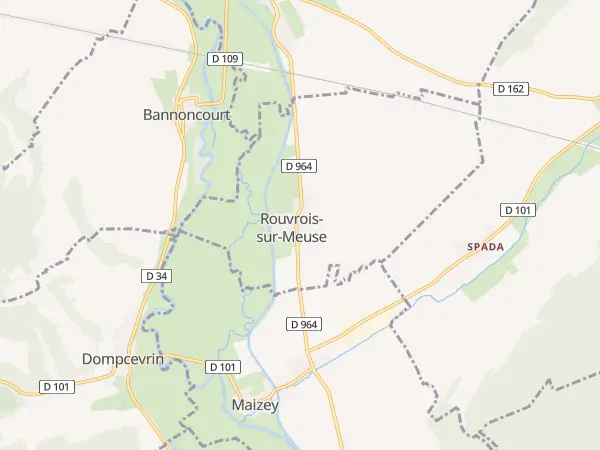 Plan de Rouvrois-sur-Meuse