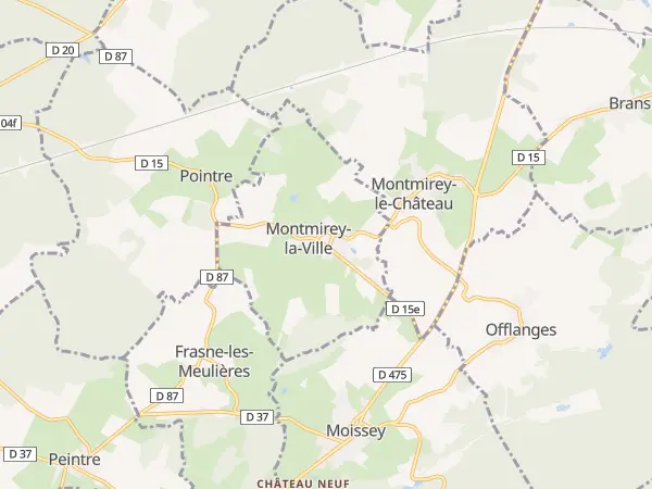 Plan de Montmirey-la-Ville