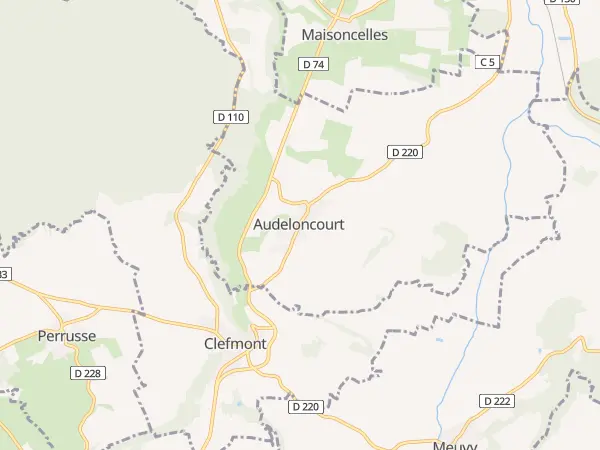 Plan de Audeloncourt