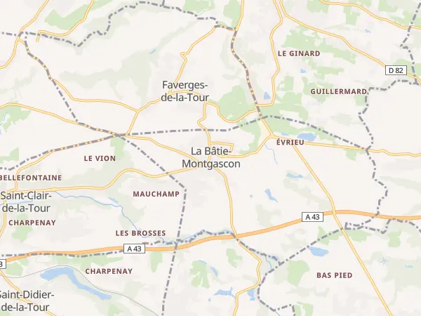 Plan de La Bâtie-Montgascon
