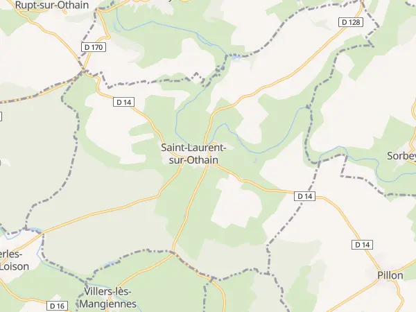 Plan de Saint-Laurent-sur-Othain