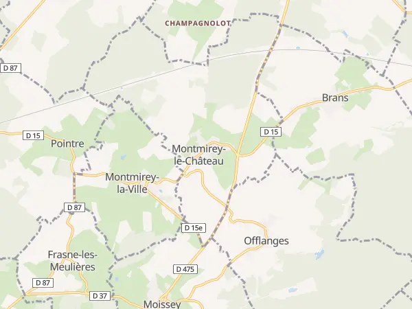 Plan de Montmirey-le-Château