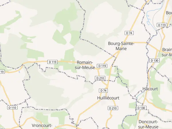 Plan de Romain-sur-Meuse
