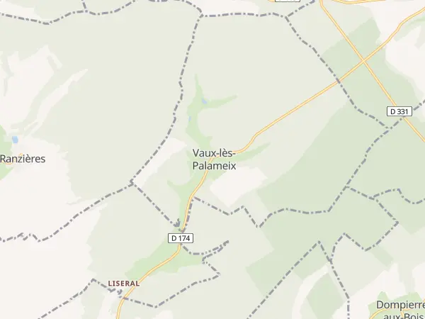 Plan de Vaux-lès-Palameix