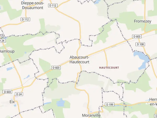 Plan de Abaucourt-Hautecourt
