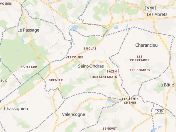 Plan de Saint-Ondras