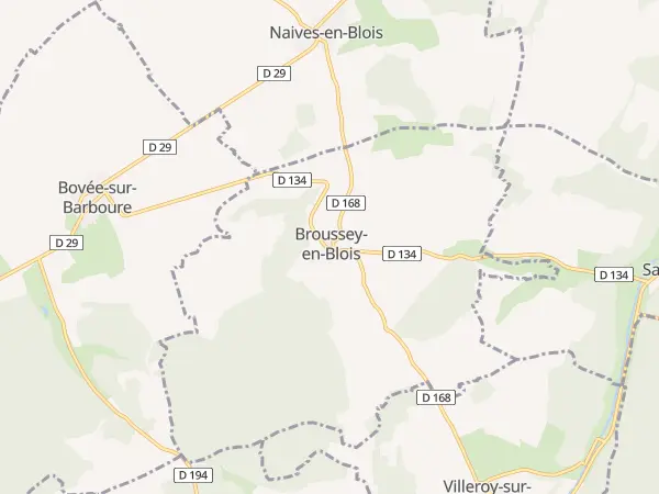 Plan de Broussey-en-Blois