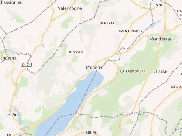 Plan de Villages du Lac de Paladru