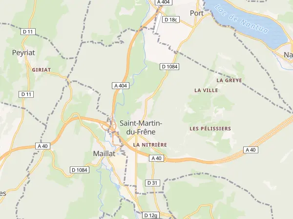 Plan de Saint-Martin-du-Frêne