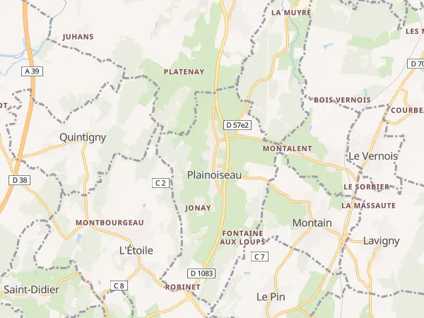 Plan de Plainoiseau