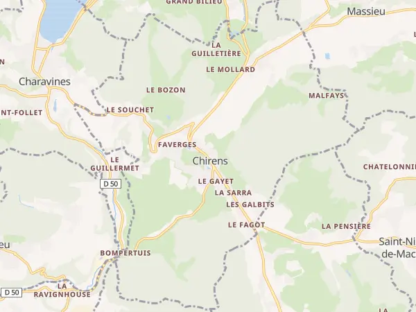 Plan de Chirens
