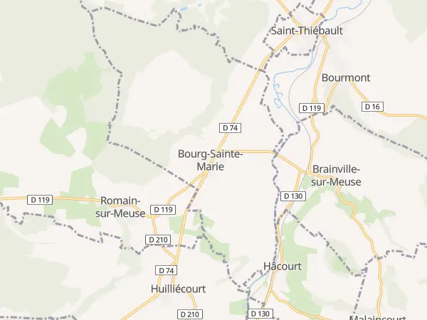 Plan de Bourg-Sainte-Marie