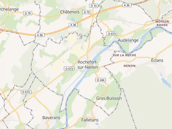 Plan de Rochefort-sur-Nenon