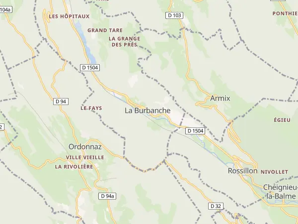 Plan de La Burbanche