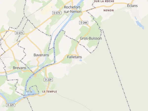 Plan de Falletans