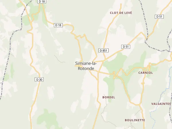 Plan de Simiane-la-Rotonde