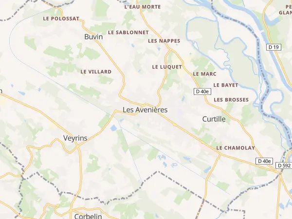 Plan des Avenières Veyrins-Thuellin