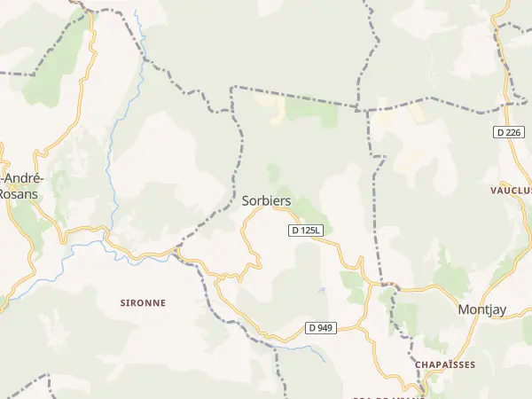 Plan de Sorbiers