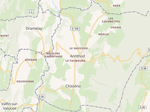 Plan de Arinthod