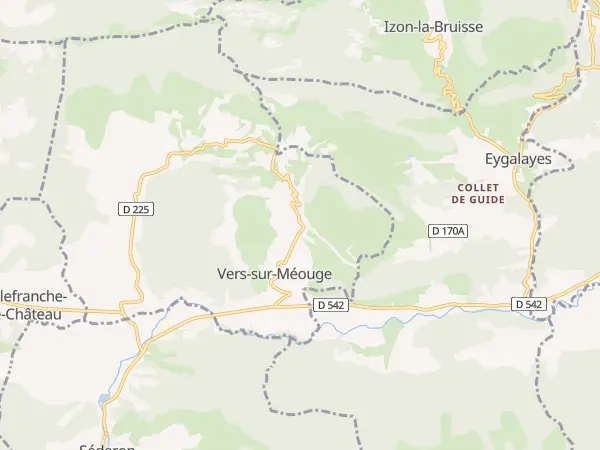 Plan de Vers-sur-Méouge