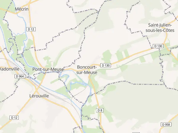 Plan de Boncourt-sur-Meuse