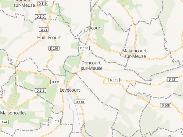 Plan de Doncourt-sur-Meuse
