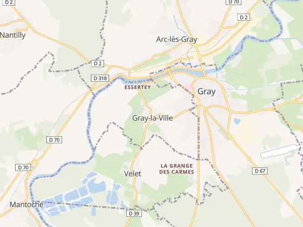 Plan de Gray-la-Ville