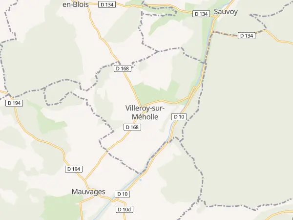 Plan de Villeroy-sur-Méholle