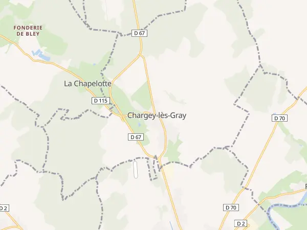 Plan de Chargey-lès-Gray