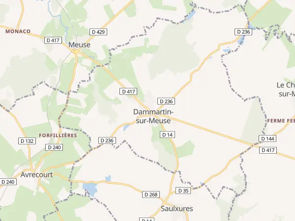 Plan de Dammartin-sur-Meuse