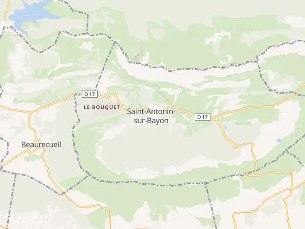 Plan de Saint-Antonin-sur-Bayon