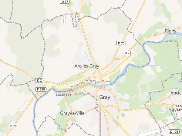 Plan de Arc-lès-Gray