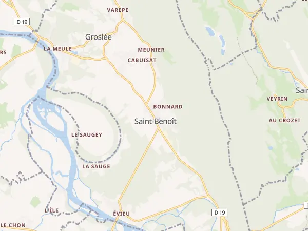 Plan de Groslée-Saint-Benoit