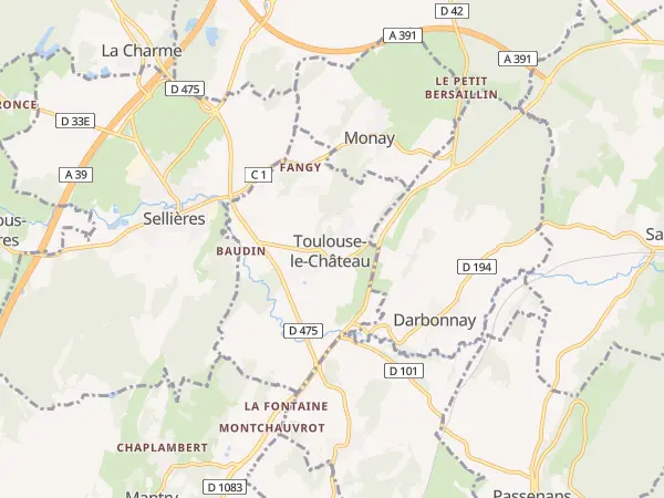 Plan de Toulouse-le-Château