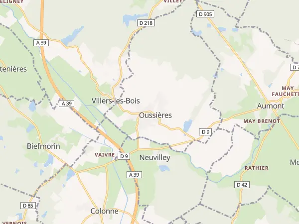 Plan de Oussières