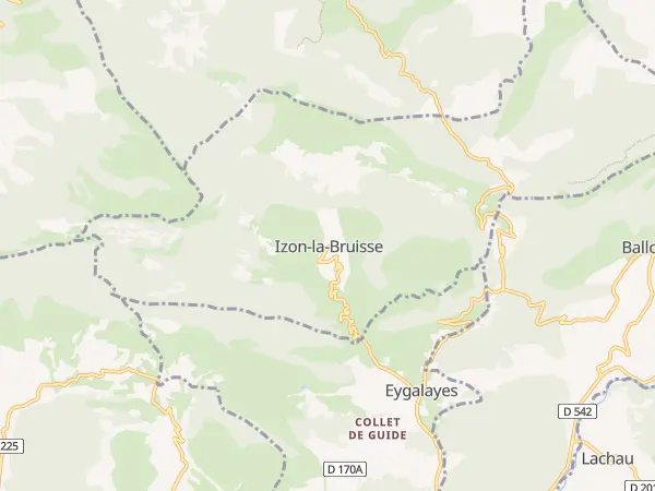 Plan de Izon-la-Bruisse