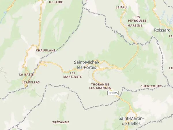 Plan de Saint-Michel-les-Portes