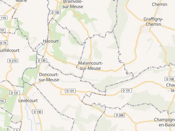 Plan de Malaincourt-sur-Meuse