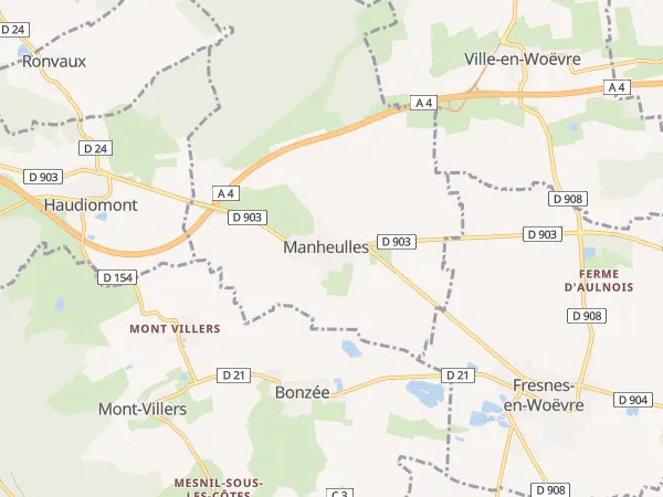 Plan de Manheulles