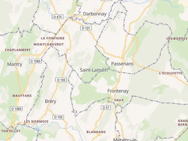Plan de Saint-Lamain