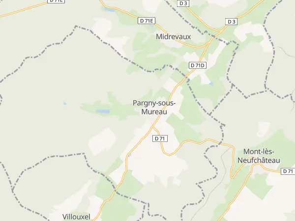 Plan de Pargny-sous-Mureau