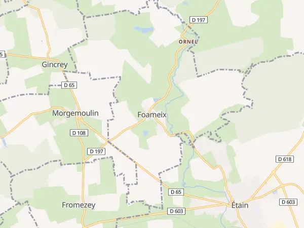 Plan de Foameix-Ornel