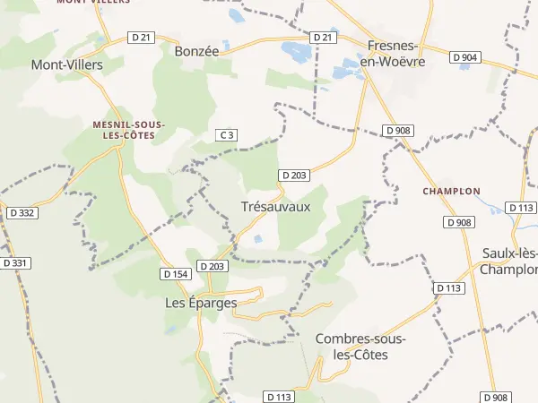 Plan de Trésauvaux