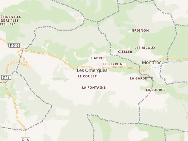 Plan des Omergues