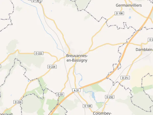 Plan de Breuvannes-en-Bassigny
